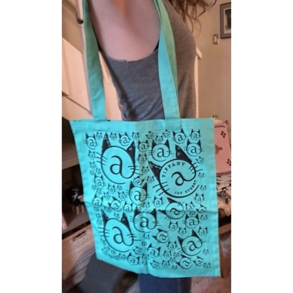NEW RARE TIFFANY & CO. Cat Street Tote Bag Japan Harajuku Exhibition Museum - Picture 8 of 9